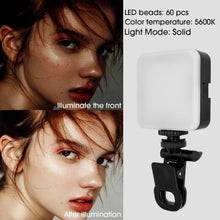 Load image into Gallery viewer, Mini LED Selfie Light Lamp with Clip Ring for IPad/IPhone Mobile Phone
