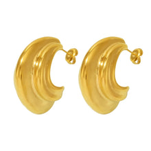 Load image into Gallery viewer, Multi-layer C-shaped Curved Earrings

