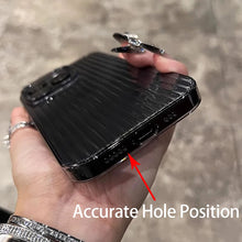 Load image into Gallery viewer, Transparent Phone Case For iPhone Corrugated Silicone Bumper Back Cover
