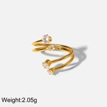 Load image into Gallery viewer, Water Drop Shaped Large Zircon Rings
