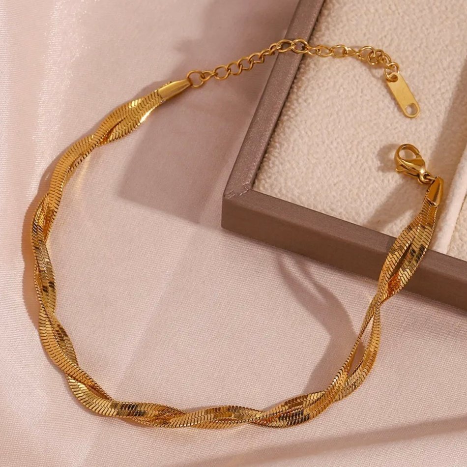 DOUBLE SNAKE LUXE ANKLET