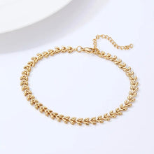 Load image into Gallery viewer, LEAF LUXE ANKLET
