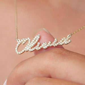 DIAMANTÉ NAME LUXE NECKLACE