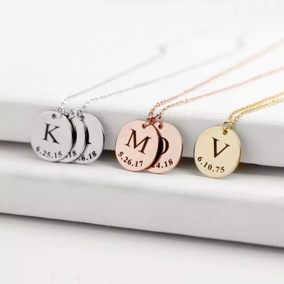 DATE / INITIAL LUXE NECKLACE