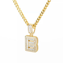 Load image into Gallery viewer, CHUNKY DIAMANTÉ INITIAL LUXE NECKLACE
