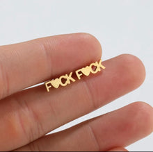 Load image into Gallery viewer, F🖤CK LUXE EARRINGS
