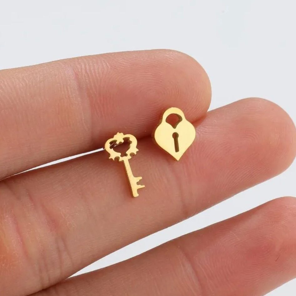 LOCK & KEY LUXE STUDS