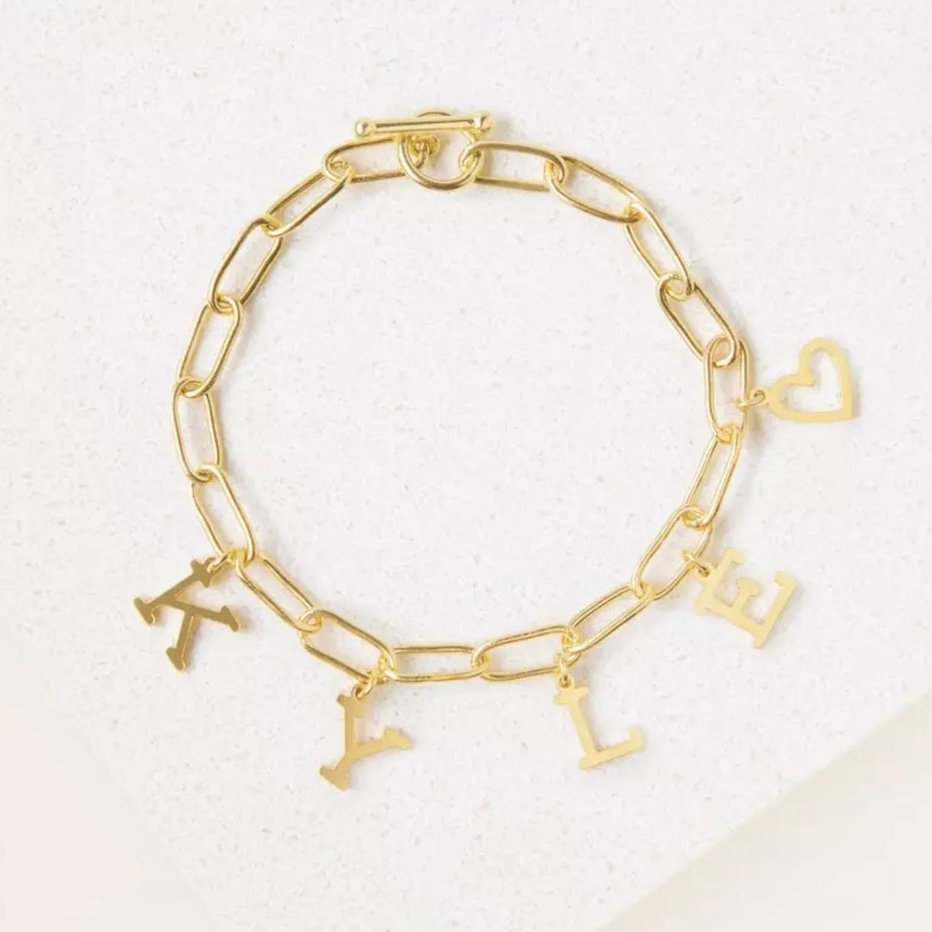 HANGING NAME LUXE BRACELET