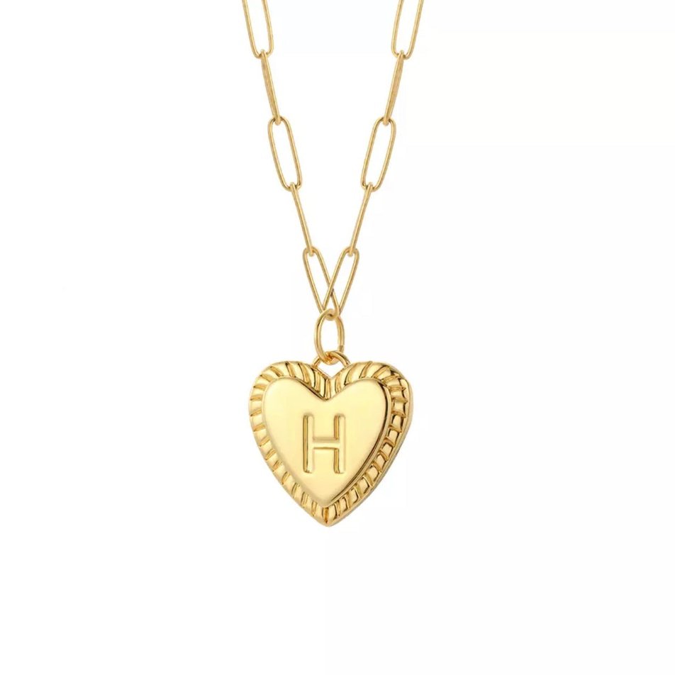 INITIAL HEART LUXE NECKLACE