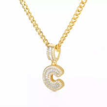 Load image into Gallery viewer, CHUNKY DIAMANTÉ INITIAL LUXE NECKLACE
