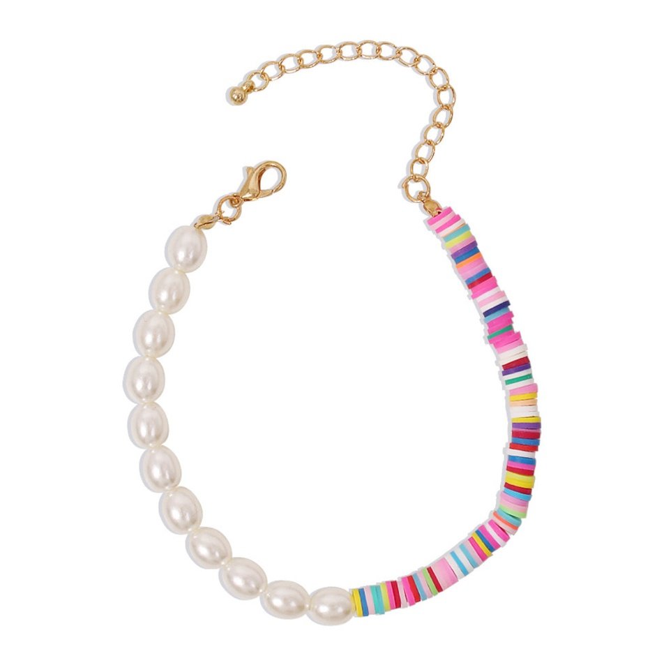 TONY PEARL BEAD ANKLET