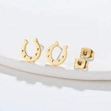Load image into Gallery viewer, HORSE SHOE LUXE EARRINGS
