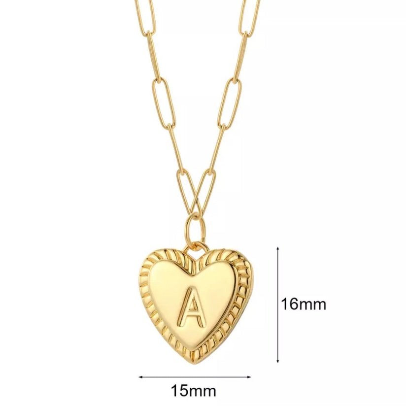 INITIAL HEART LUXE NECKLACE