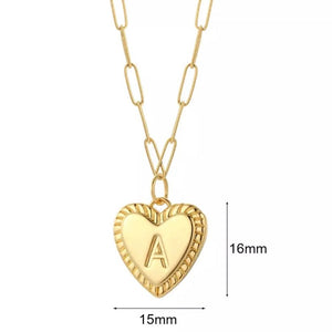 INITIAL HEART LUXE NECKLACE